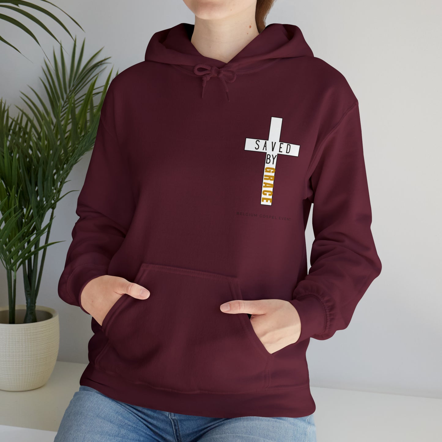 « Saved by grace » Unisex Heavy Blend™ Hooded Sweatshirt