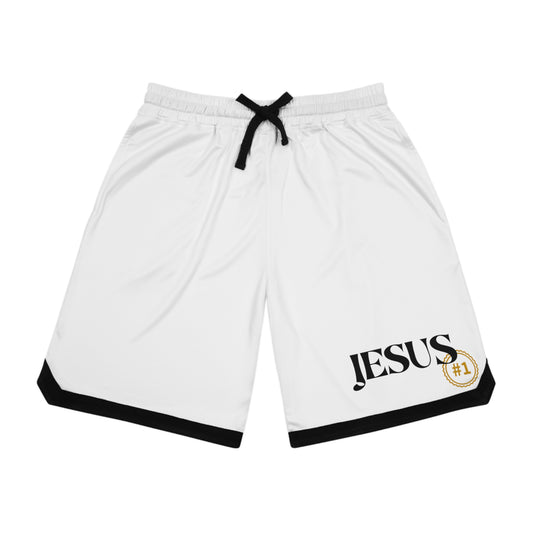 « Jesus » Basketball Rib Shorts (AOP)