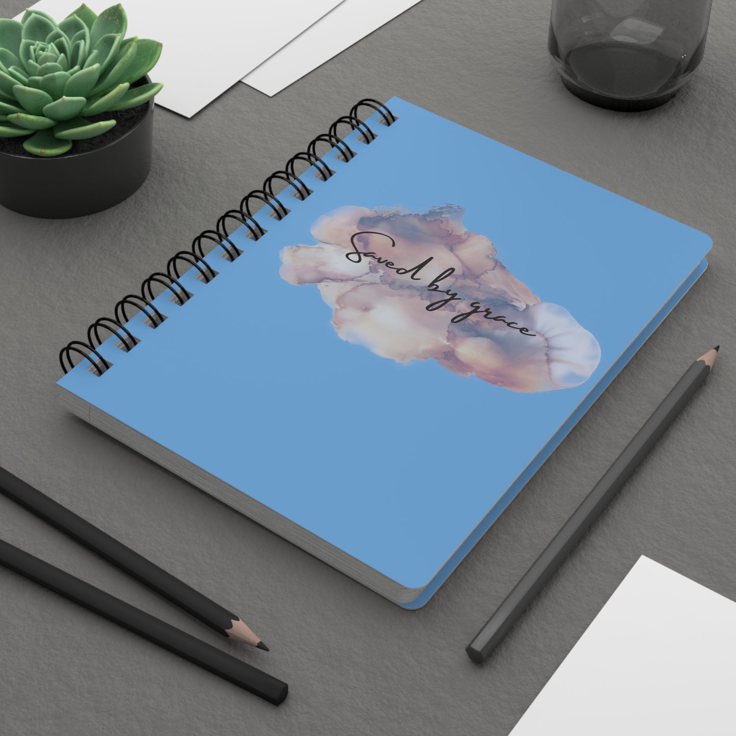 « Saved by grace » Spiral Bound Journal