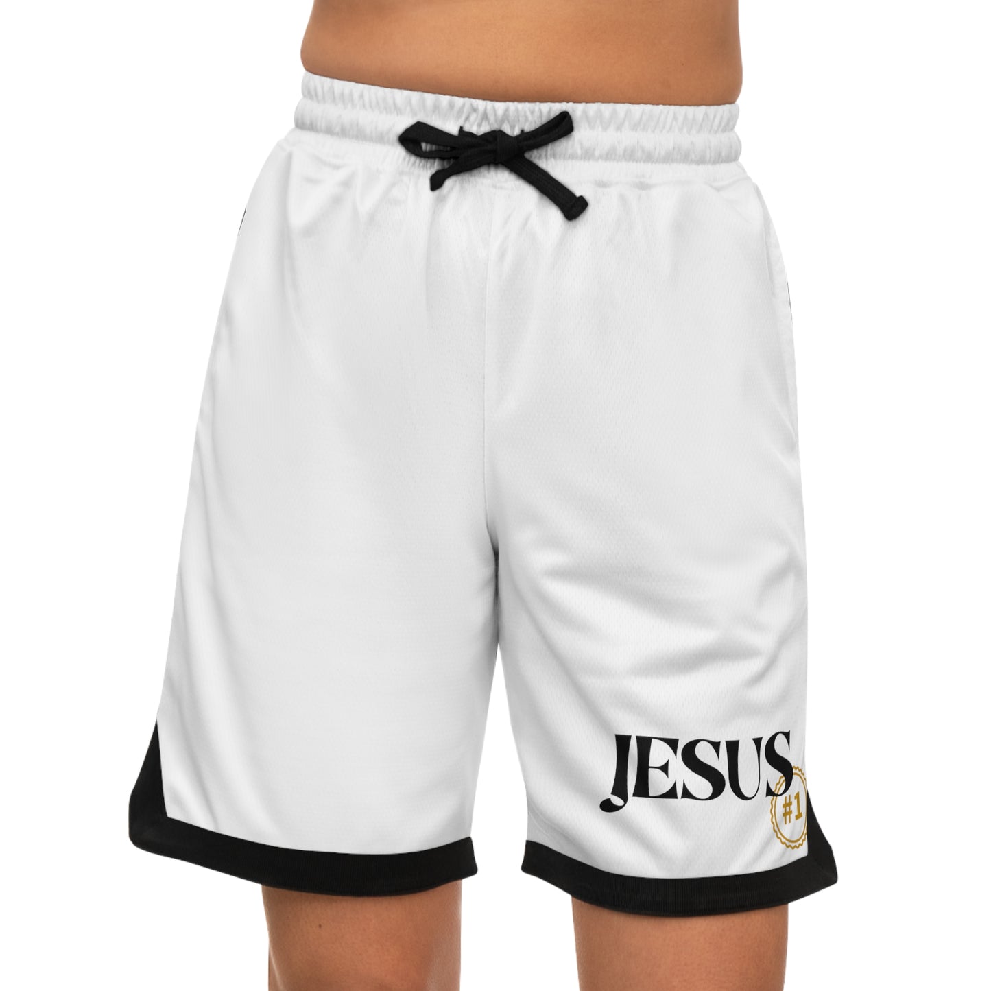 « Jesus » Basketball Rib Shorts (AOP)