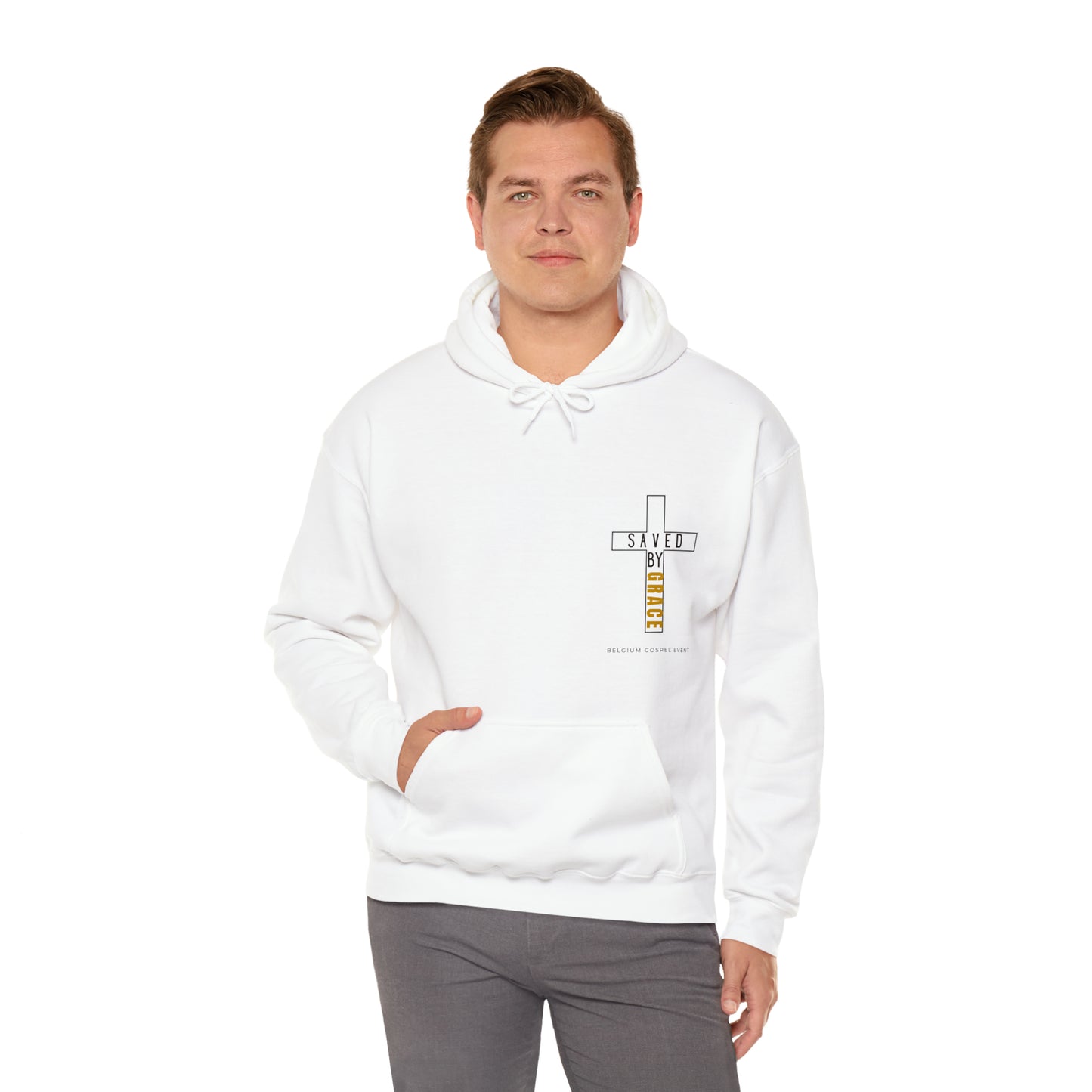 « Saved by grace » Unisex Heavy Blend™ Hooded Sweatshirt