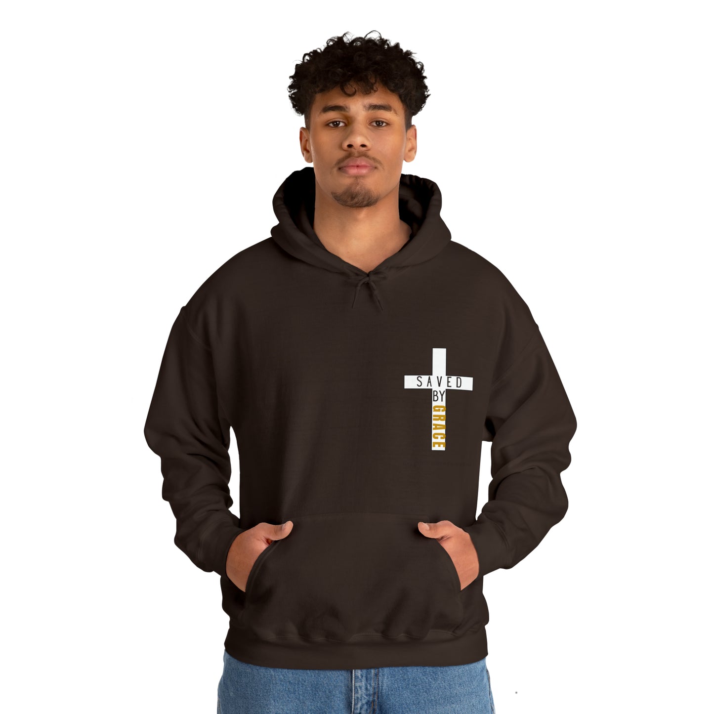 « Saved by grace » Unisex Heavy Blend™ Hooded Sweatshirt