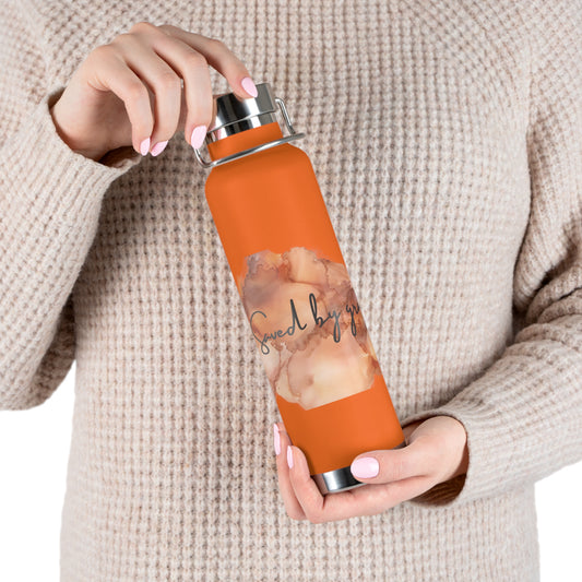 « Saved by grace » Copper Vacuum Insulated Bottle, 22oz