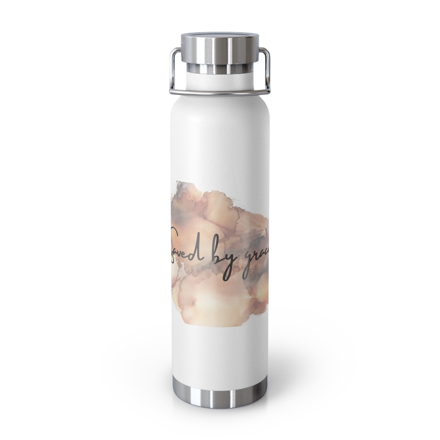 « Saved by grace » Copper Vacuum Insulated Bottle, 22oz