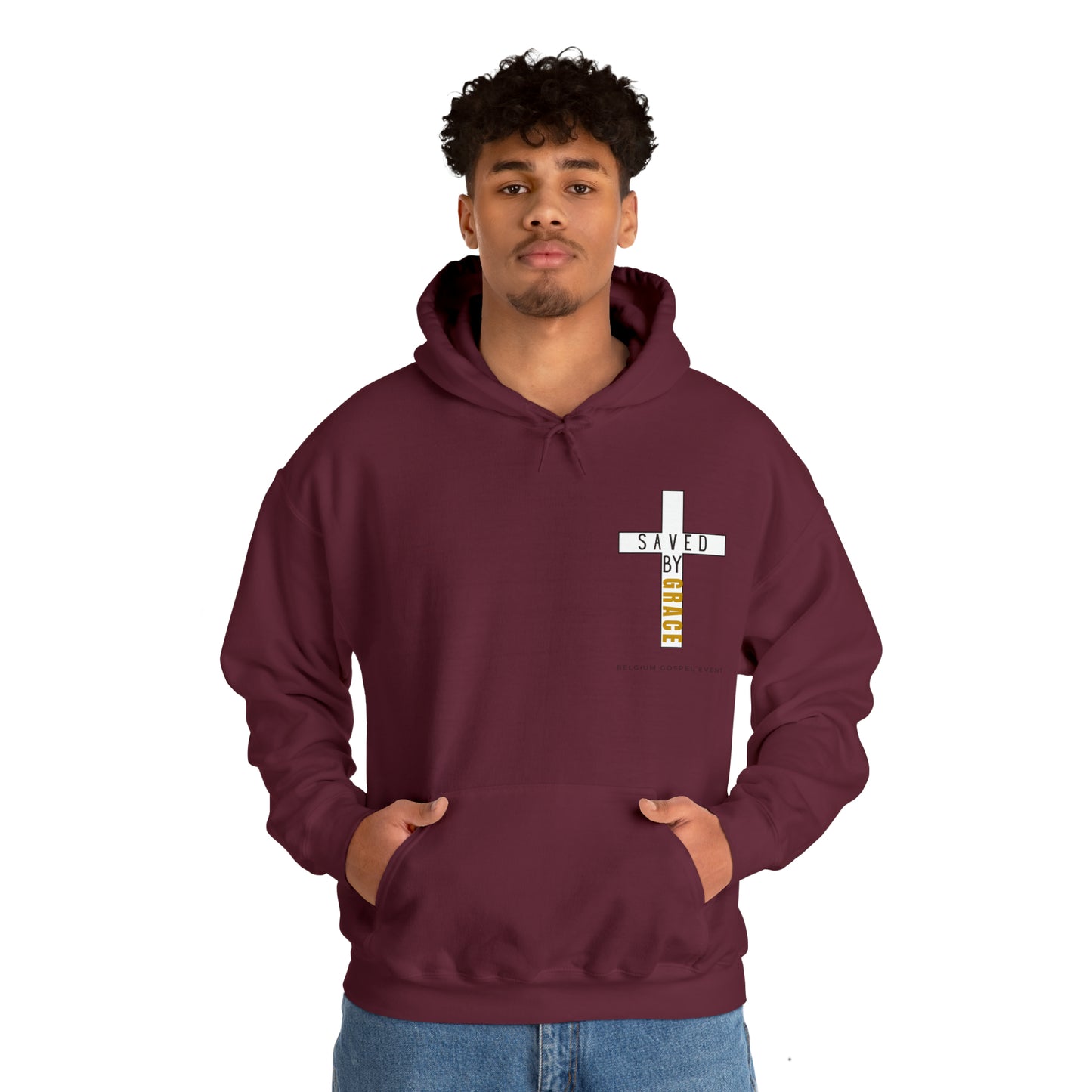 « Saved by grace » Unisex Heavy Blend™ Hooded Sweatshirt