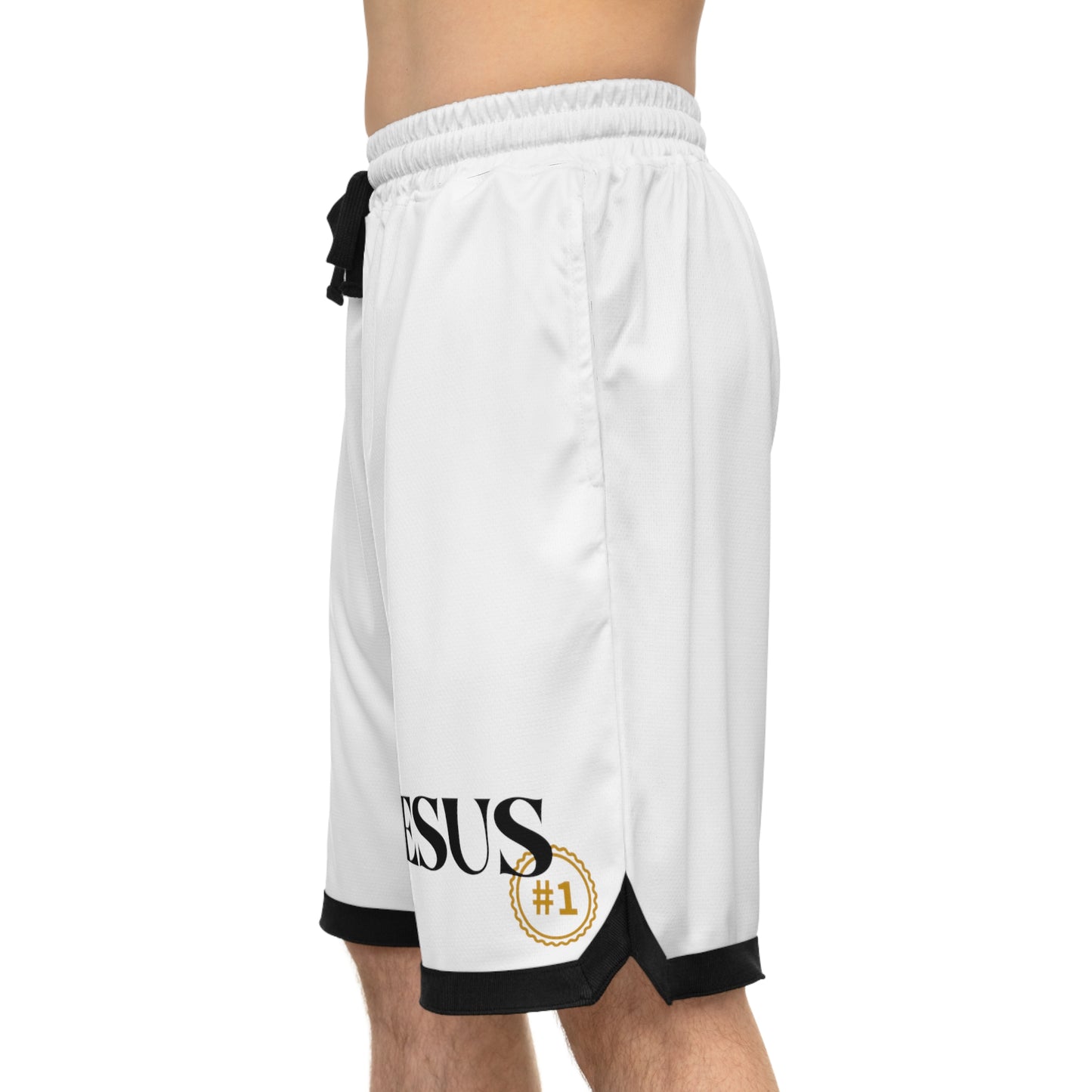 « Jesus » Basketball Rib Shorts (AOP)